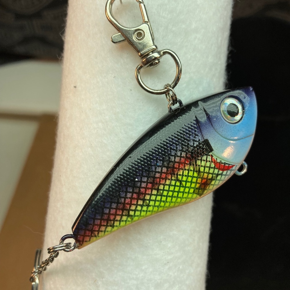 Fish lure keychain
